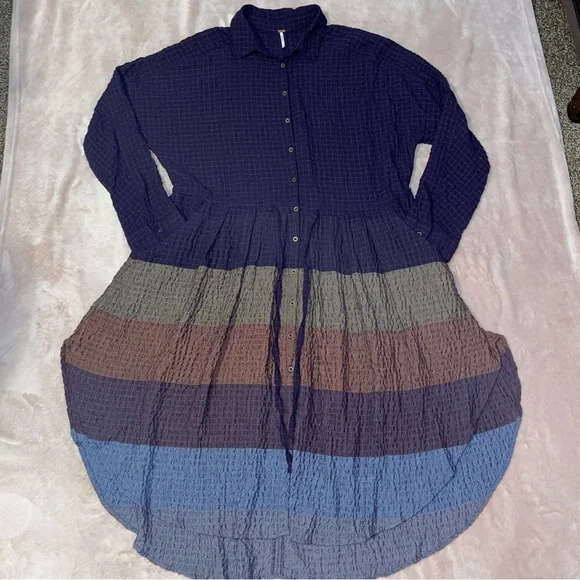 Free people maxi dress size L multi color - Picture 3 of 13